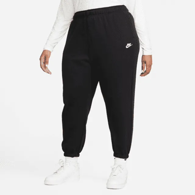 Nike Women's Sportswear Club Fleece Mid-Rise Oversized Cargo Sweatpants  Dark Grey Heather / White