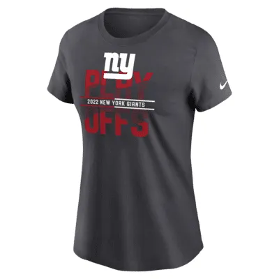 Nike 2022 NFL Playoffs Iconic (NFL New York Giants) Women's T-Shirt. Nike.com
