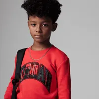 Brooklyn Fleece Plaid Crew Little Kids' Crewneck. Nike.com