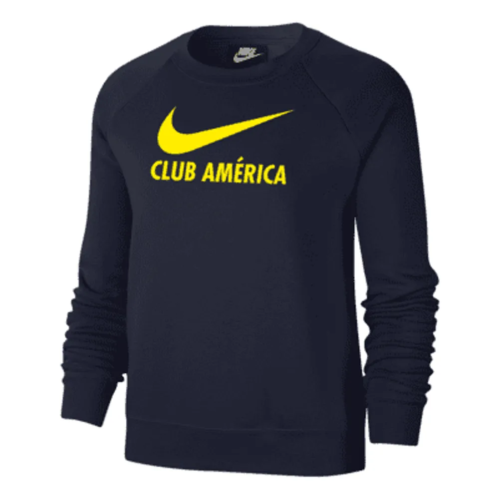 Club America Women's Fleece Varsity Crew-Neck Sweatshirt. Nike.com
