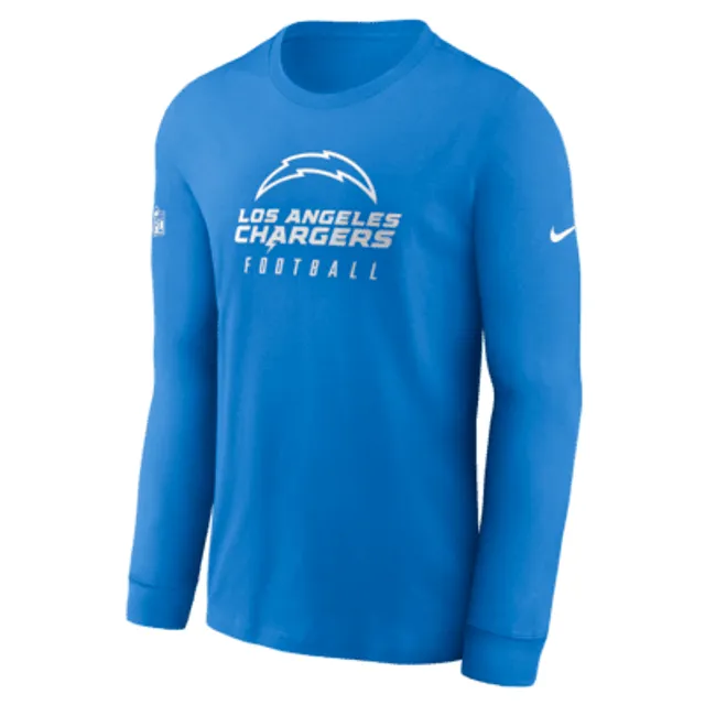 Nike Men's Dri-Fit Sideline Velocity (NFL Los Angeles Rams) Long-Sleeve T-Shirt in Blue, Size: Small | 00KX4NP95-078