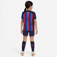 FC Barcelona 2022/23 Home Little Kids' Soccer Kit. Nike.com