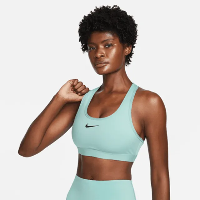 Nike Swoosh Women's Medium-Support Non-Padded Sports Bra. UK