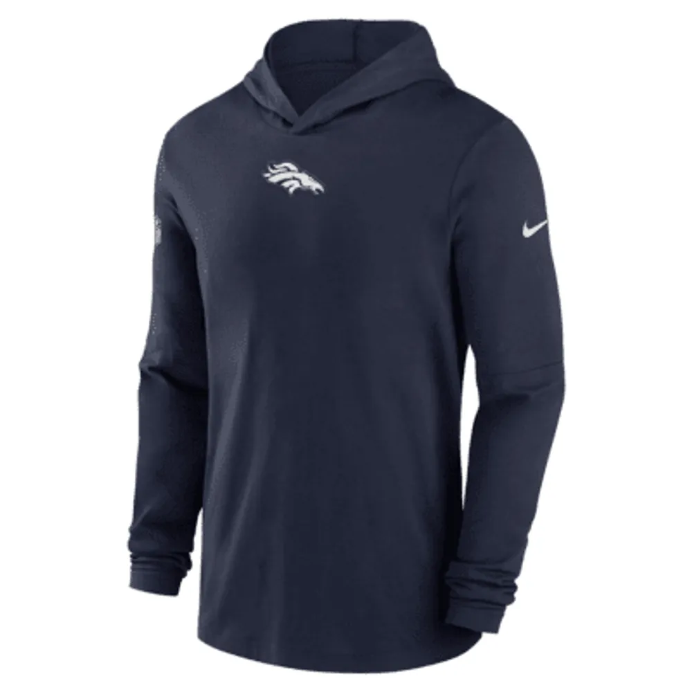 Nike Denver Broncos Sideline Men's Nike Dri-FIT NFL Long-Sleeve Hooded Top.  Nike.com