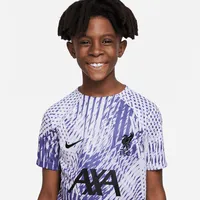 Liverpool FC Away Big Kids' Nike Dri-FIT Pre-Match Soccer Top. Nike.com