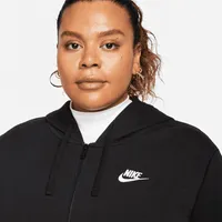 Nike Sportswear Club Fleece Women's Full-Zip Hoodie (Plus Size). Nike.com