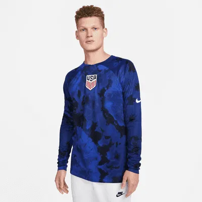 U.S. 2022/23 Stadium Away Men's Nike Dri-FIT Long-Sleeve Soccer Jersey. Nike.com