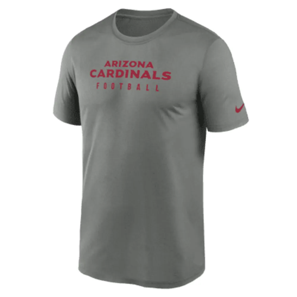 Nike Men's Dri-Fit Sideline Team (NFL Arizona Cardinals) Long-Sleeve T-Shirt in Grey, Size: 2XL | 00LX06G9C-0BI
