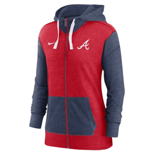 Nike Men's Arizona Cardinals Therma-FIT Color Block Red Full-Zip Hoodie