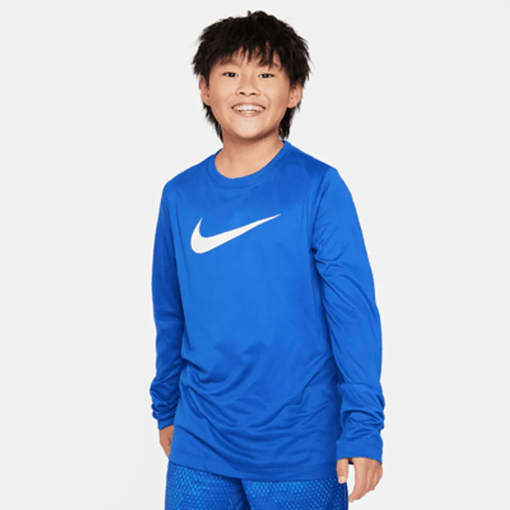 Nike Dri-FIT Legend Big Kids' Long-Sleeve Training T-Shirt. Nike.com