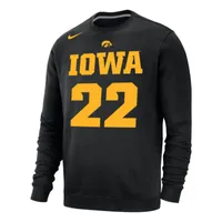 Caitlin Clark Iowa Club Fleece Nike College Crew-Neck Sweatshirt. Nike.com