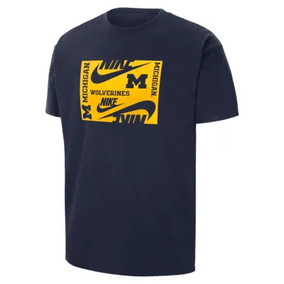 Nike College (Michigan) Men's Max90 T-Shirt. Nike.com