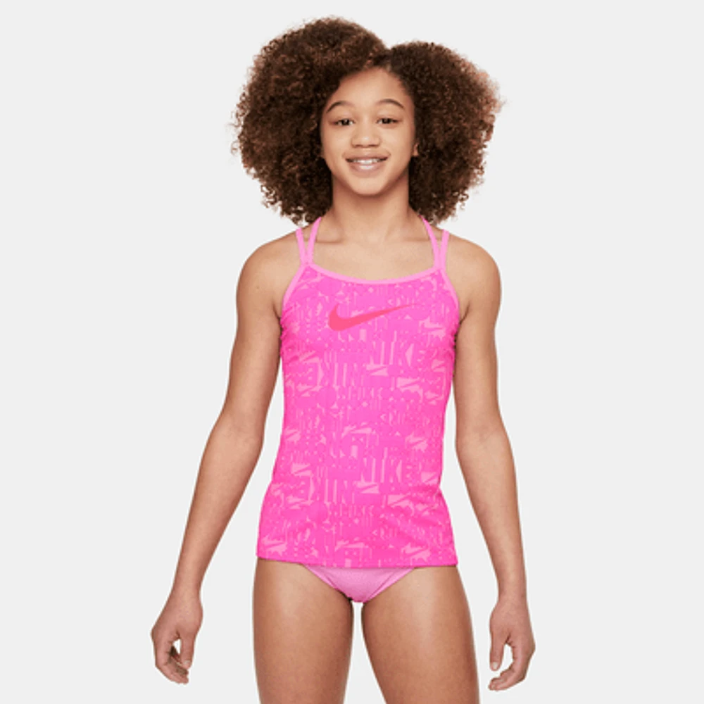 Nike Swim Retro Flow Big Kids' (Girls') T-Back Tankini Set. Nike.com