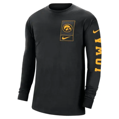 Iowa Men's Nike College Long-Sleeve T-Shirt. Nike.com