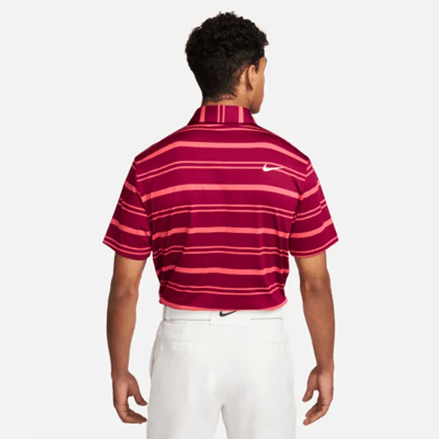 nike men's techknit stripe golf polo