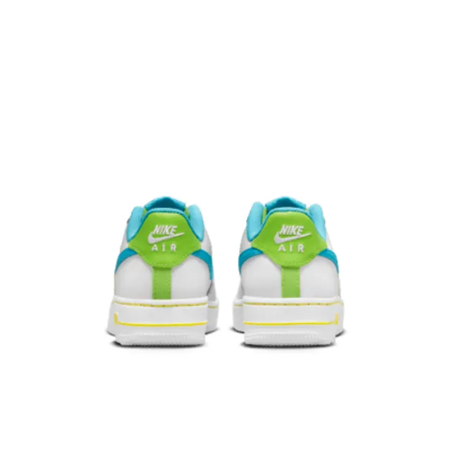 Nike Air Force 1 LV8 UV GS Size 4.5Y Neon Yellow Sneakers Kids Youth Shoes