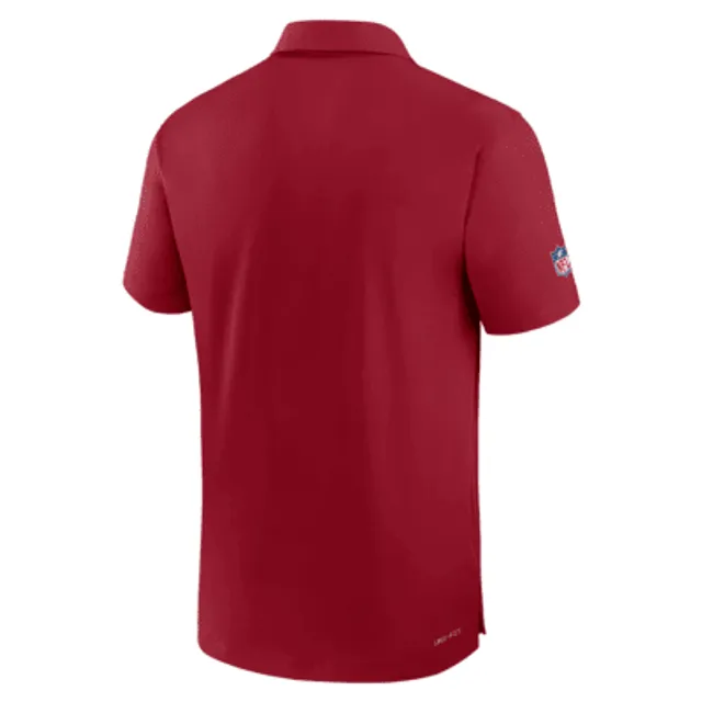 Nike, Shirts, Nike Nfl Onfield Apparel Red Arizona Cardinals Polo L