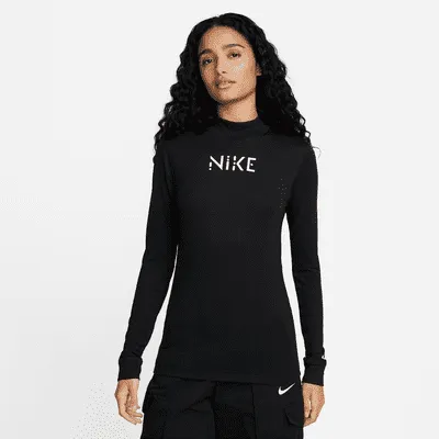 Serena Williams Design Crew Women's Slim-Fit Mock-Neck Long-Sleeve T-Shirt. Nike.com