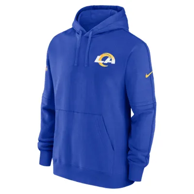 Nike Men's Athletic (NFL Los Angeles Rams) Sleeveless Pullover Hoodie in Blue, Size: Medium | 00BW01PP95-06Q