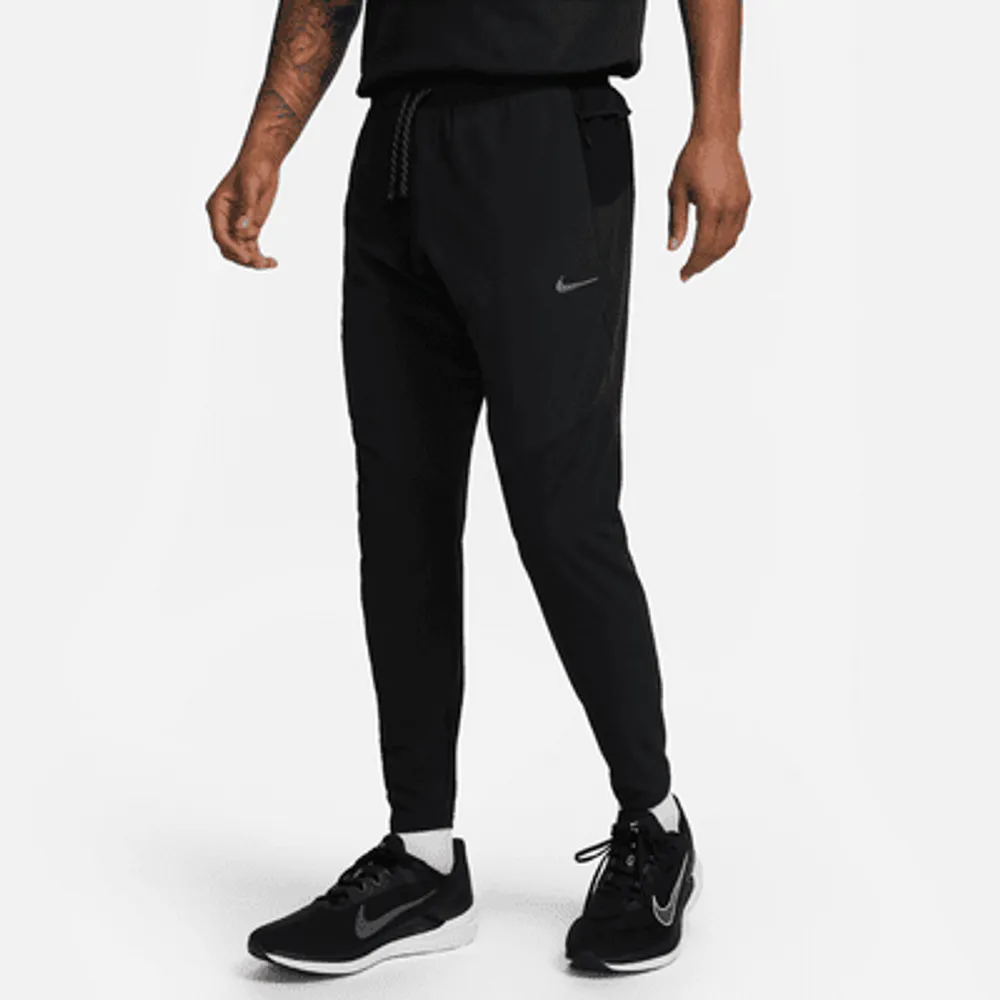 Men's Nike Swift Shield Reflective Running Pants 2XL Black Silver