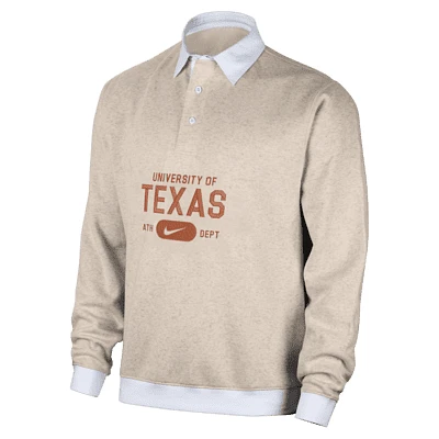 Texas Club Fleece Men's Nike College Long-Sleeve Polo. Nike.com