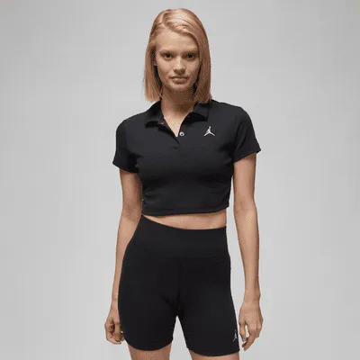 Jordan Women's Cropped Ribbed Polo. Nike.com