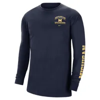 Nike College Max90 (Michigan) Men's Long-Sleeve T-Shirt. Nike.com