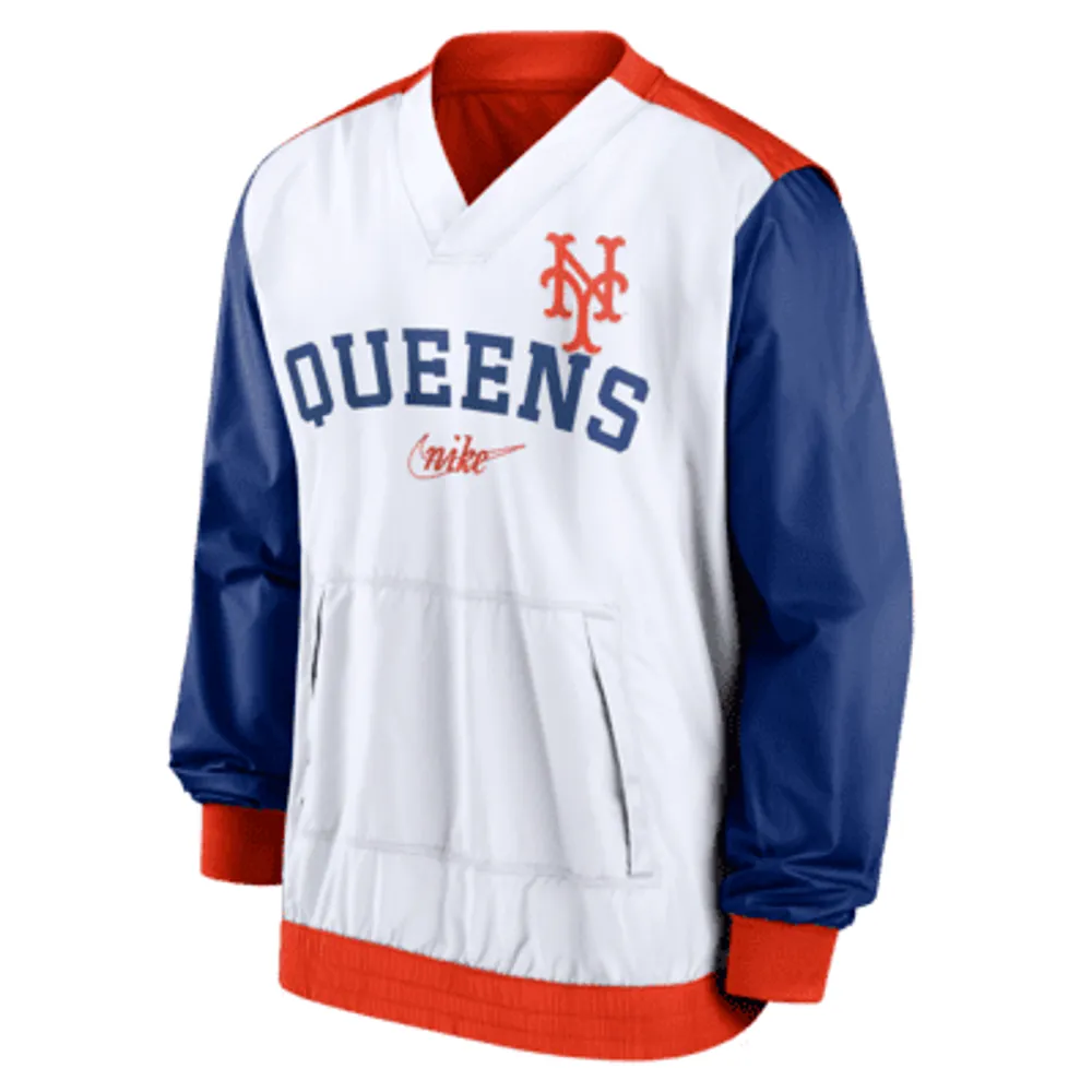 Brooklyn Dodgers Nike Rewind Warm Up Pullover Jacket - Mens