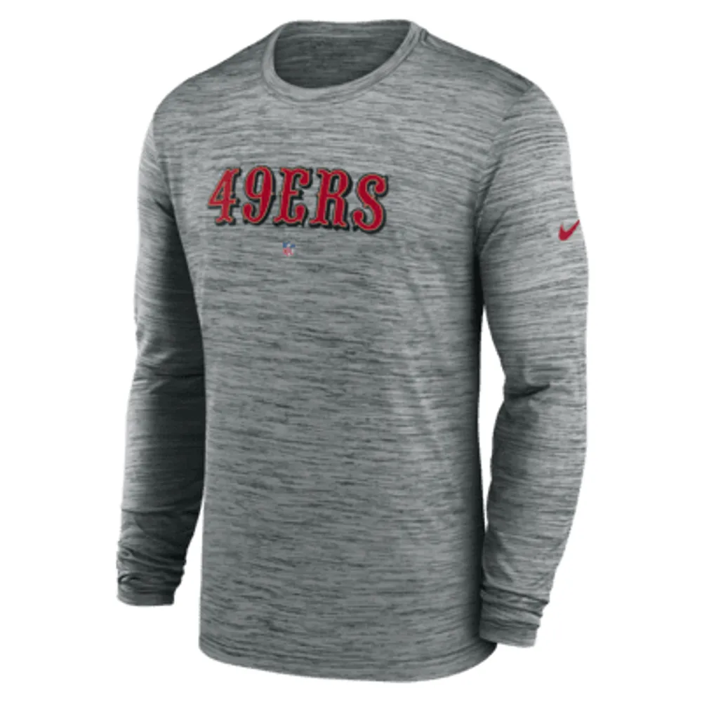 San Francisco 49ers Nike Dr-Fit Cotton Long Sleeve T-Shirt - Womens