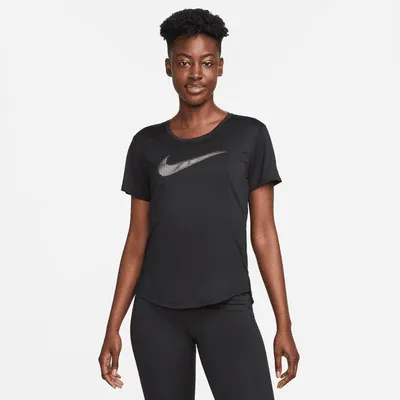 Haut de running à manches courtes Nike Dri-FIT Swoosh pour femme. Nike FR