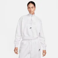 Nike Sportswear Women's Oversized 1/2-Zip Crop Fleece Sweatshirt. Nike.com