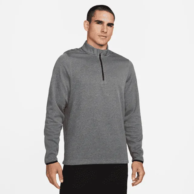 Nike Men's Pro Therma-FIT Full-Zip Hooded Jacket, Medium, Iron Grey