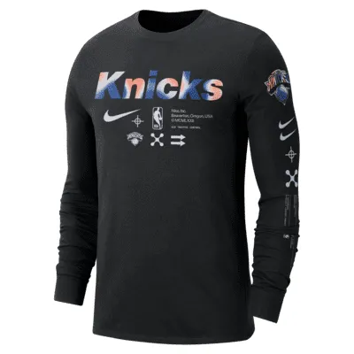 New York Knicks Men's Nike NBA Long-Sleeve T-Shirt. Nike.com