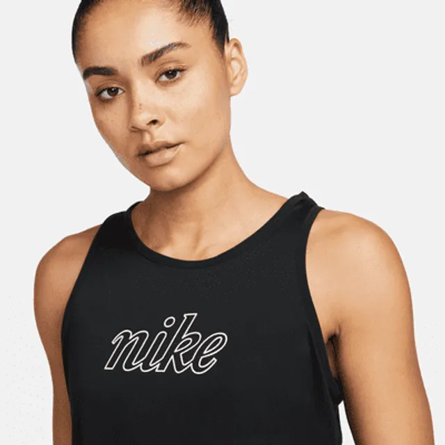 Nike Dri-FIT One Women's Training Tank - Light Fusion Red/White