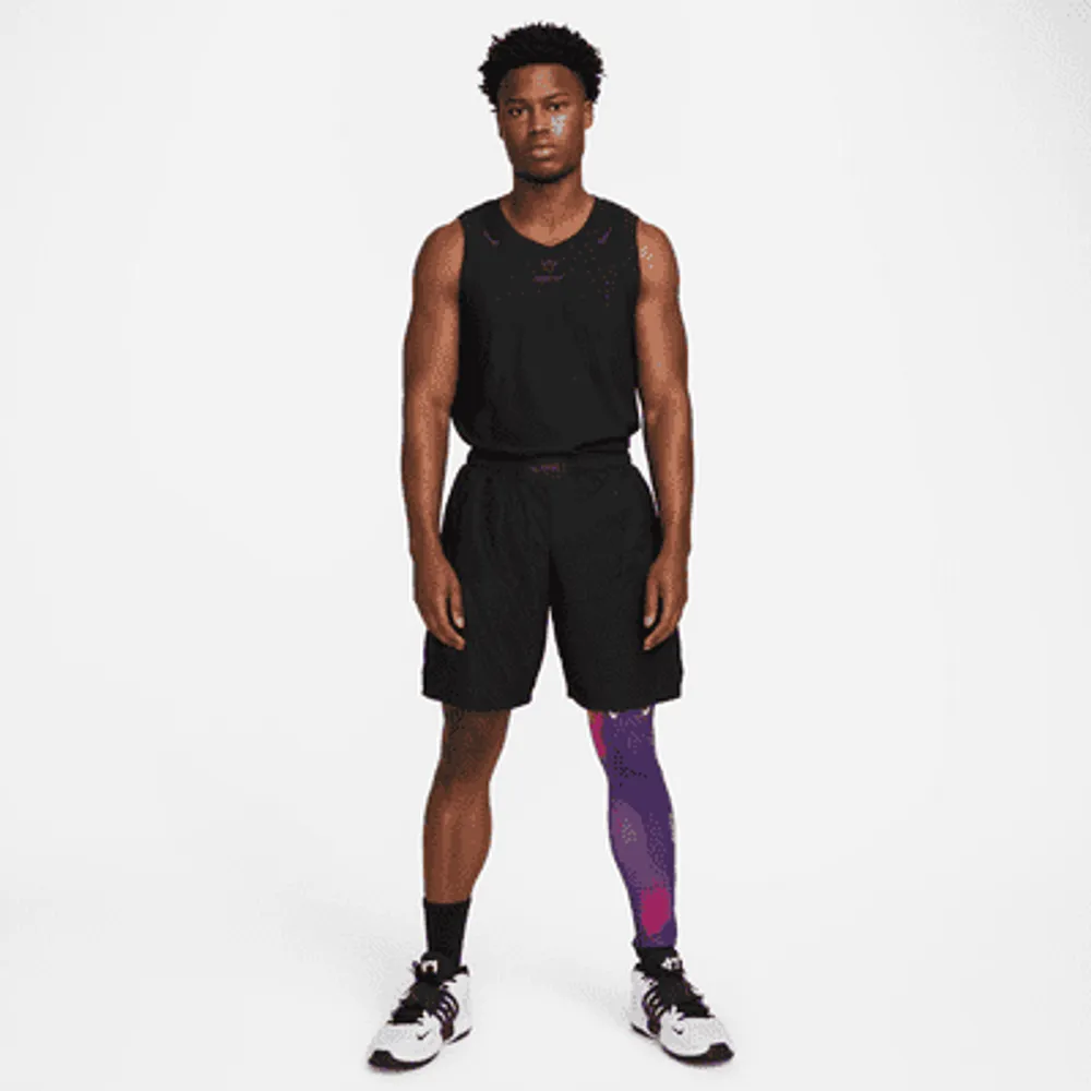 NOCTA Men's Single-Leg Printed Basketball Tights (Left). Nike.com
