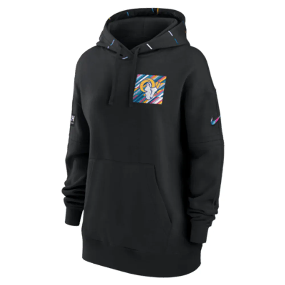 Nike Women's Sideline Club (NFL Los Angeles Rams) Pullover Hoodie in Blue, Size: Medium | 00MW4NP95-E7V