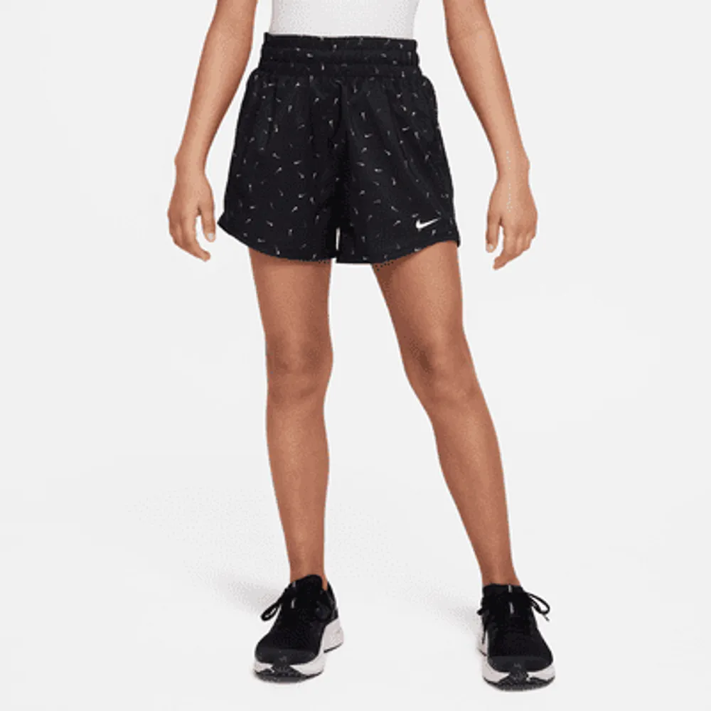 Nike Dri-FIT One Big Kids' (Girls') High-Waisted Woven Training Shorts. Nike.com