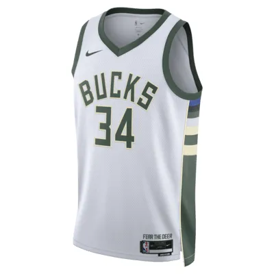 Milwaukee Bucks Association Edition 2022/23 Nike Dri-FIT NBA Swingman Jersey. Nike.com