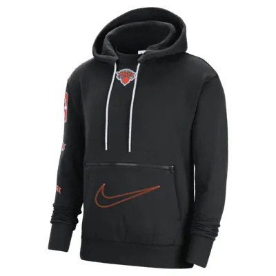 New York Knicks Courtside City Edition Men's Nike NBA Fleece Pullover Hoodie. Nike.com