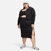 Nike Sportswear Chill Knit Women's Slim Full-Zip Ribbed Cardigan (Plus Size). Nike.com