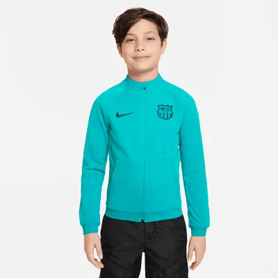 FC Barcelona Academy Pro Third Big Kids' Nike Soccer Knit Jacket. Nike.com