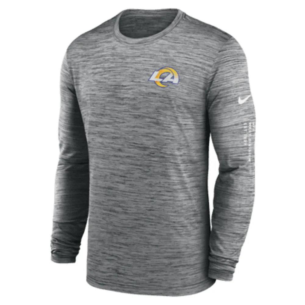 LA Rams Nike NFL On Field Apparel Nike Tee Long Sleeve Shirt Men's  Blue Used