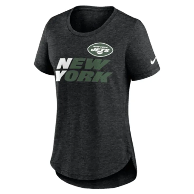 New York Jets Nike Women's Breathe Performance V-Neck T-Shirt - Green