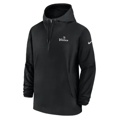 Miami Dolphins Sideline Men's Nike NFL 1/2-Zip Hooded Jacket.