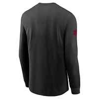 San Francisco 49ers Sideline Team Issue Men's Nike Dri-FIT NFL Long-Sleeve T-Shirt. Nike.com