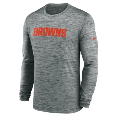 Nike Dri-FIT Sideline Velocity (NFL Cleveland Browns) Men's Long-Sleeve T-Shirt. Nike.com
