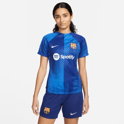 FC Barcelona Academy Pro Women's Nike Dri-FIT Pre-Match Soccer Top. Nike.com
