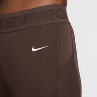 Nike Pro Women's Mid-Rise 7/8 Mesh-Paneled Leggings. Nike.com