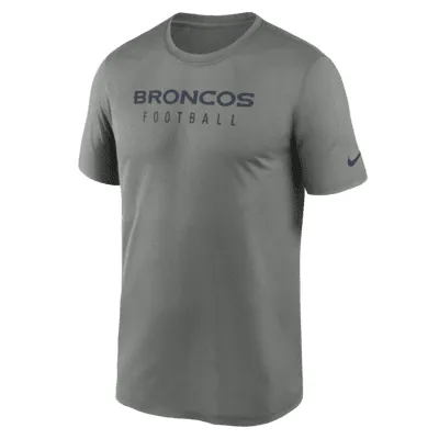 Nike Men's Dri-Fit Sideline Velocity (NFL Denver Broncos) T-Shirt in Grey, Size: 3XL | 00O506G8W-0BO