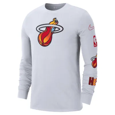 Miami Heat City Edition Men's Nike NBA Long-Sleeve T-Shirt. Nike.com